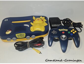 Nintendo 64 met Controller & Bedrading (Pokemon Pikachu Edition)