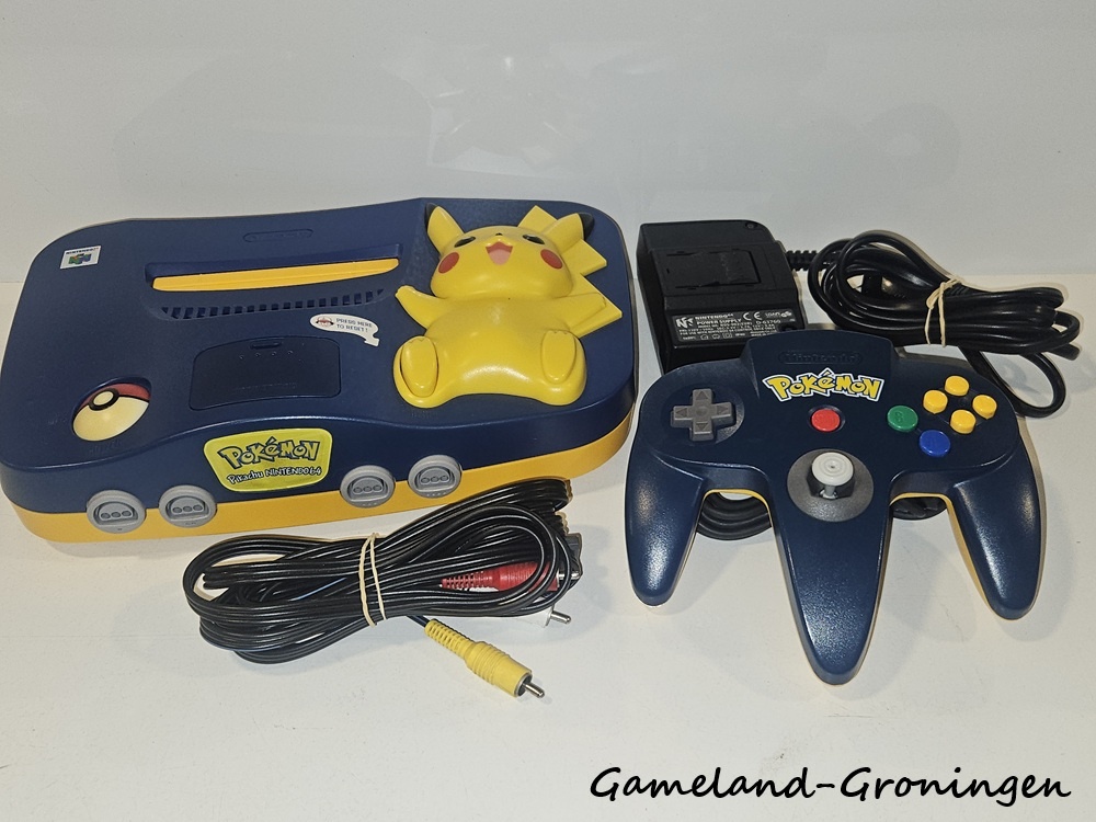 Nintendo 64 with Controller & Wires (Pokemon Pikachu Edition)