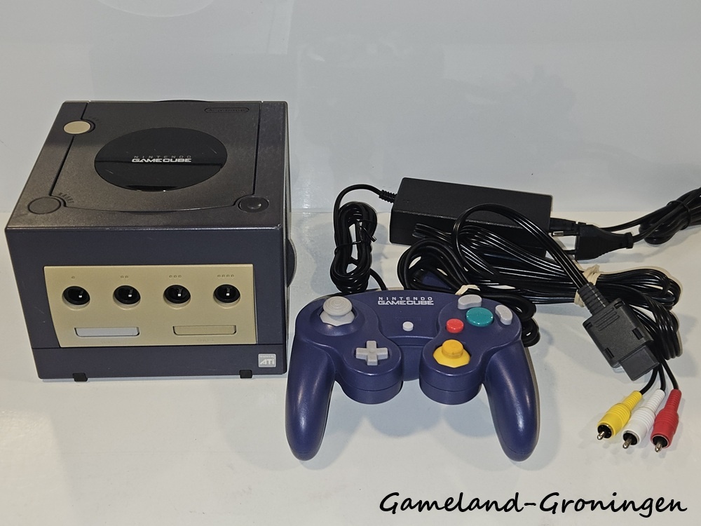 Nintendo GameCube met Controller & Bedrading (Paars)
