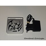 Gameboy Advance SP met Oplader (Zilver Tribal)