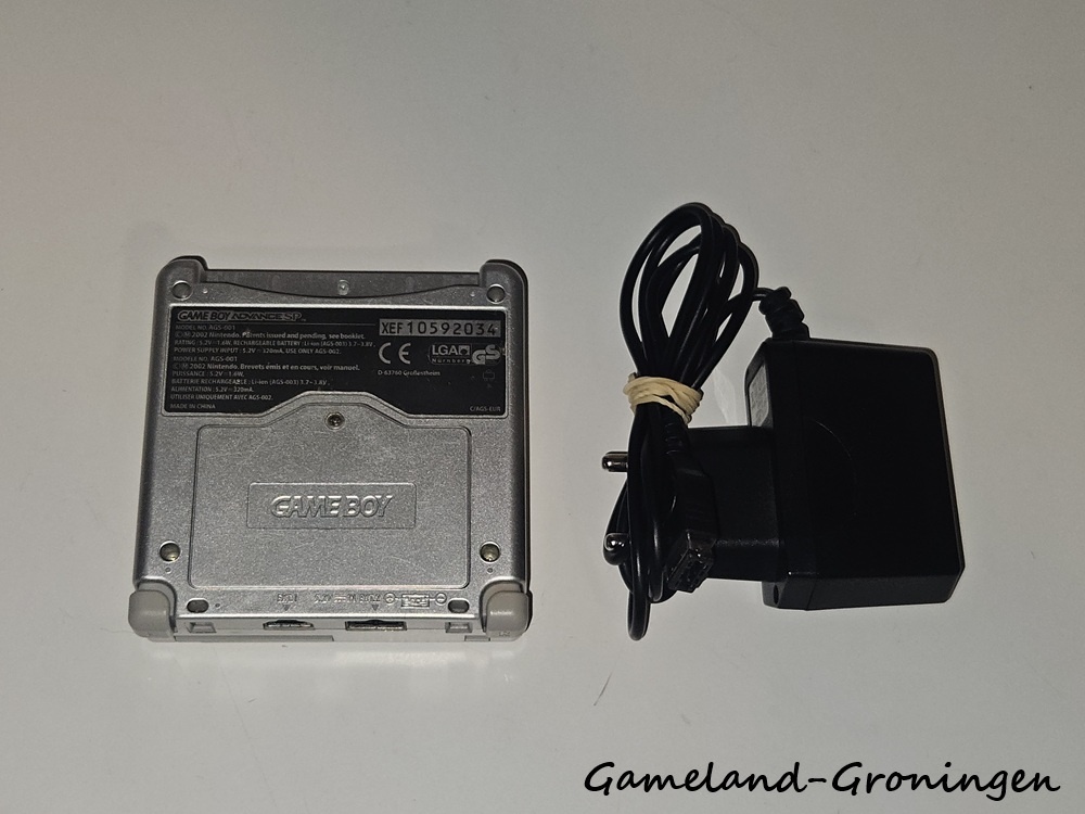 Gameboy Advance SP met Oplader (Zilver Tribal)