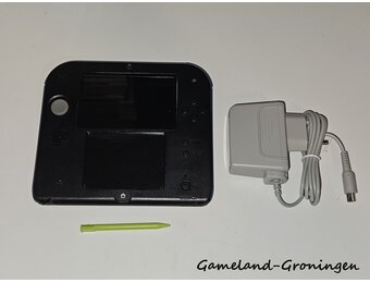 Nintendo 2DS met Stylus & Oplader (Blauw/Zwart)
