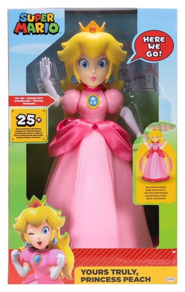 Super Mario - Talking Yours Truly Princess Peach Action Figure 36 cm