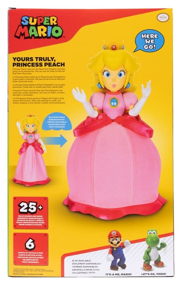 Super Mario - Talking Yours Truly Princess Peach Action Figure 36 cm