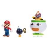 World of Nintendo - Mini Figure 2-Pack Mario & Bowser Jr. Clown Car 6 cm