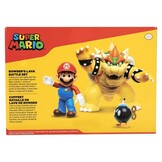 World of Nintendo - Mario vs. Bowser's Lava Battle Set Figures