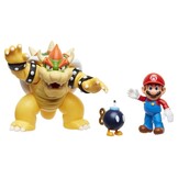 World of Nintendo - Mario vs. Bowser's Lava Battle Set Figures
