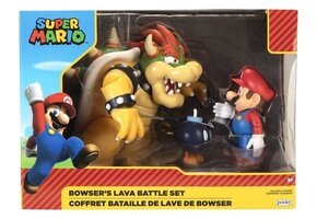 World of Nintendo - Mario vs. Bowser's Lava Battle Set Figures