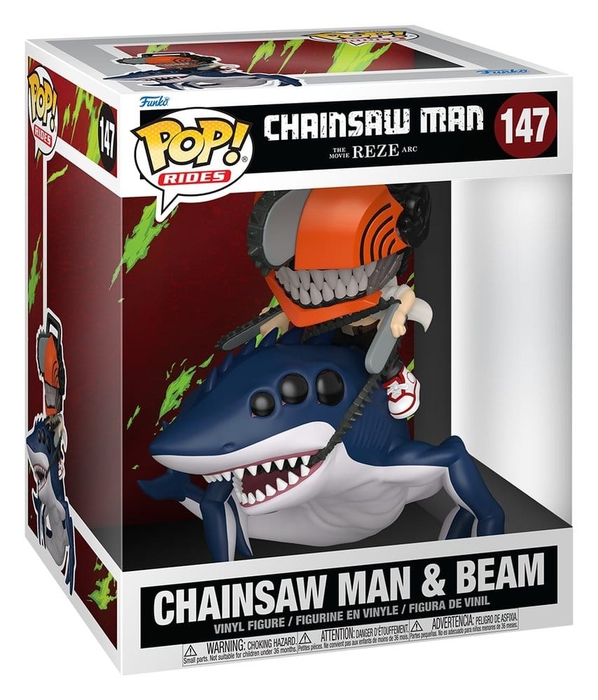 Chainsaw Man Rides POP! - Chainsaw Man & Beam #147