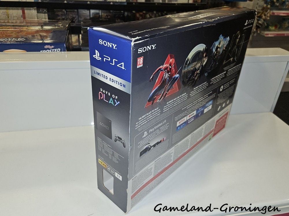 PlayStation 4 Slim 1TB Days of Play Edition met Controller & Bedrading