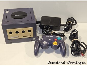 Nintendo GameCube met Controller & Bedrading (Paars)