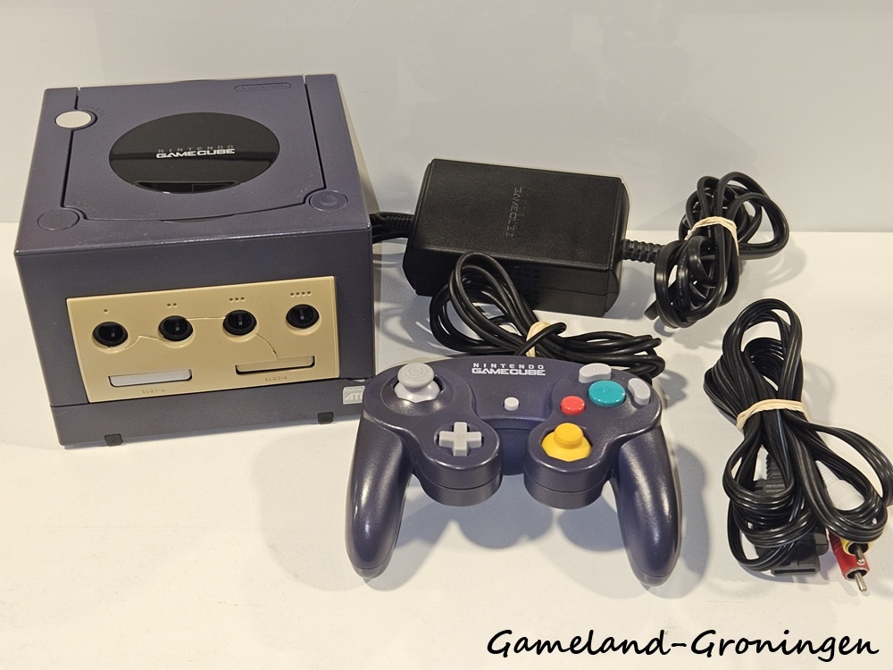 Nintendo GameCube met Controller & Bedrading (Paars)