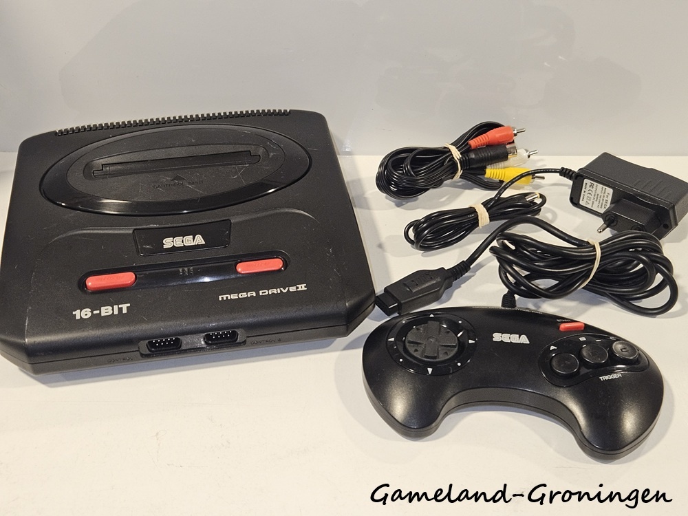 Sega Mega Drive II with Controller & Wiring