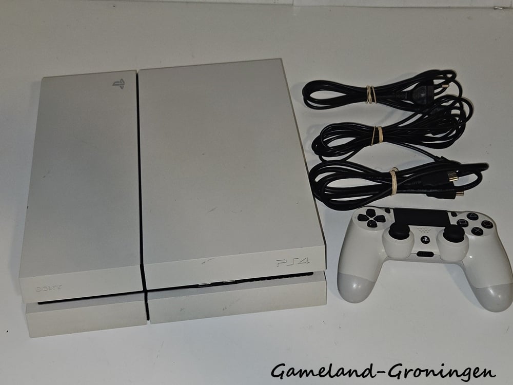 PlayStation 4 1TB met Controller & Bedrading (Glacier White)