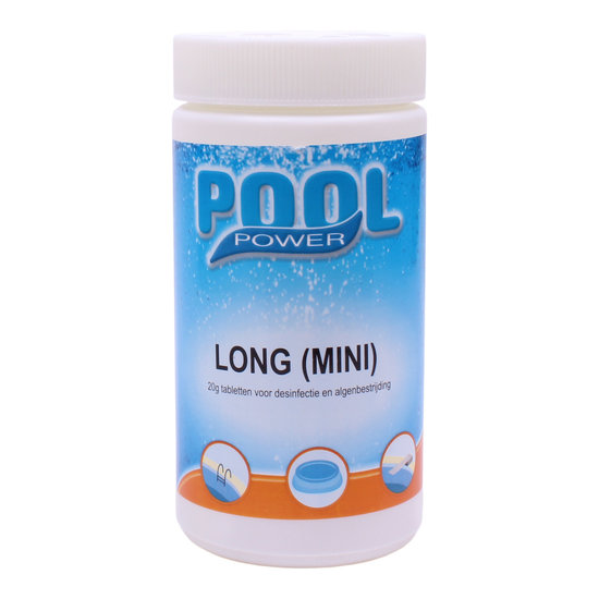 Pool Power Chloortabletten Long 90 1 kg (kleine tabletten)