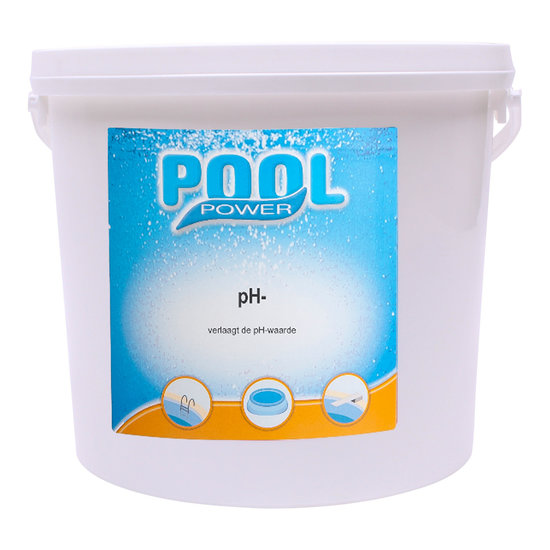 Pool Power pH Minus poeder 5 kg (zuurgraad verlagen)
