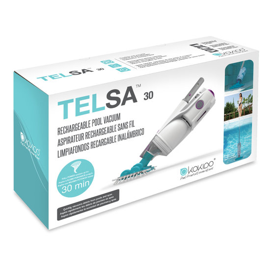 Kokido Telsa 30 elektrische accu zwembadstofzuiger