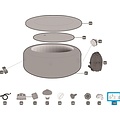 Lay-Z-Spa leegloopadapter voor diverse Lay-Z-Spa's