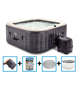 PureSpa Greystone Deluxe Bubble Therapy + HWS 4 p