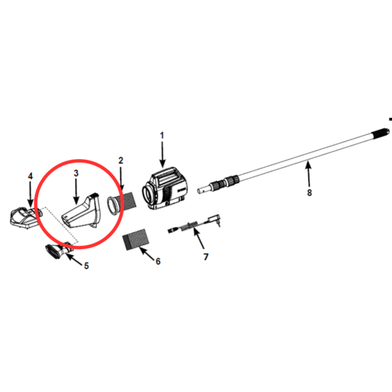 Intex opvangbak voor zr200 elektrische stofzuiger