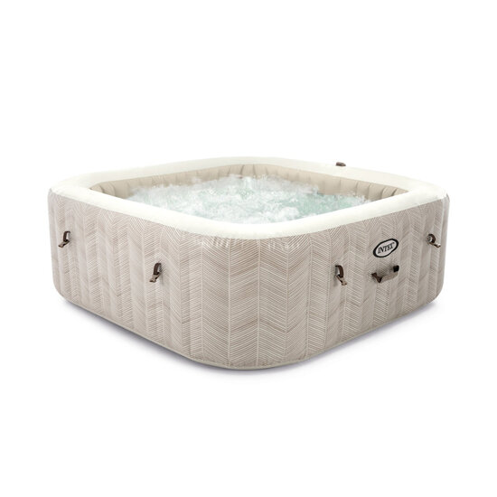 Intex PureSpa Chevron Deluxe Bubble Therapy + Hard Water Systeem + Zoutwatersysteem - 6 personen