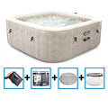 Intex PureSpa Chevron Deluxe Bubble Therapy + Hard Water Systeem + Zoutwatersysteem - 6 personen