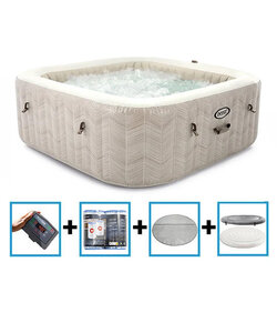 PureSpa Chevron Deluxe Bubble Therapy + HWS + ZWS - 6 personen