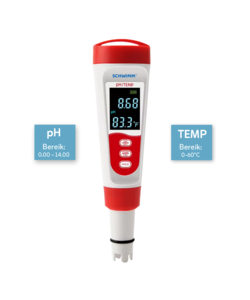 digitale tester voor pH en temperatuur