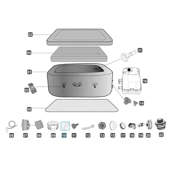 Lay-Z-Spa aftapplug stop