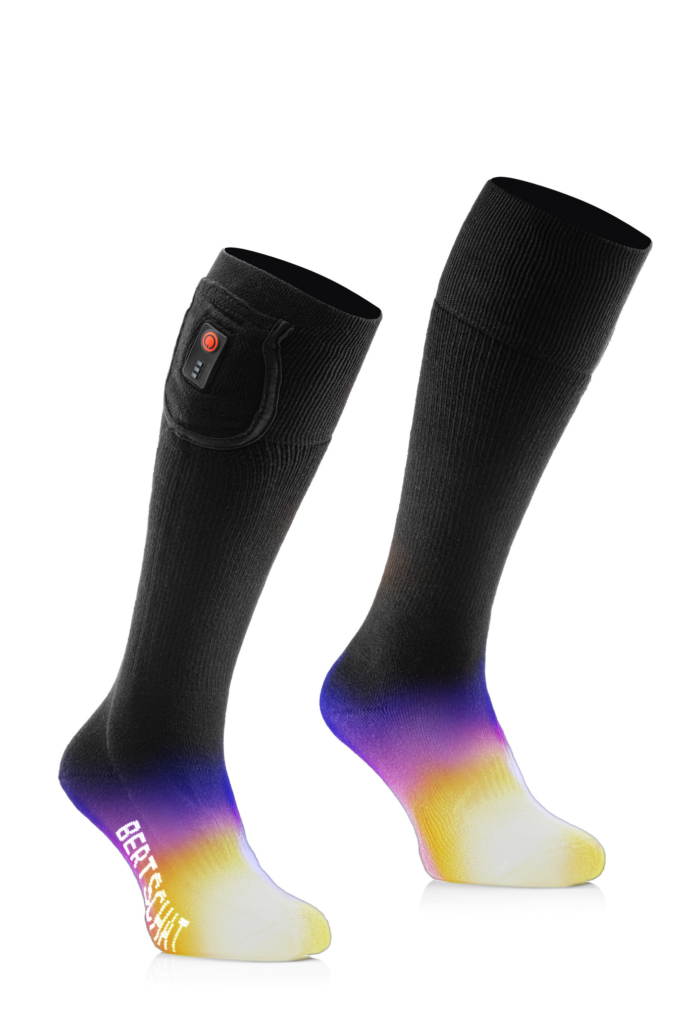 Chauffe-pieds Froids Dhiver Thermiques avec Batterie Rechargeable Type C 4800mAh 3,7V PROSmart Chaussettes Chauffantes Chaussettes Chauff/ées /électriques avec 3 R/églages de Chaleur