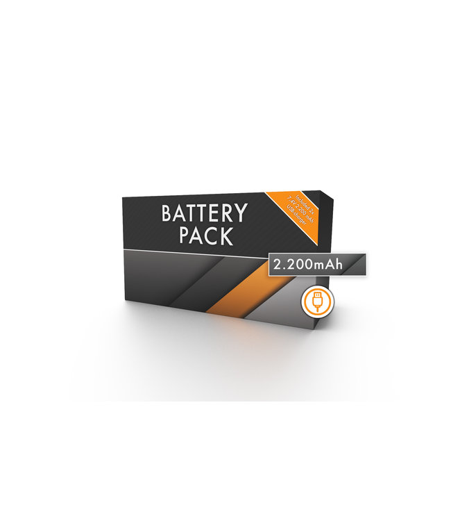 Extra Battery Pack 2.200 mAh |  USB-oplaadabaar