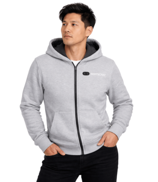 BERTSCHAT® Verwarmde Hoodie - Heren | Dual Heating - Grijs