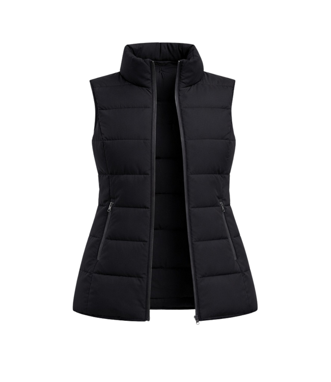 Gewatteerde Heated Bodywarmer Dames - Zwart - Dual Heating | 12V