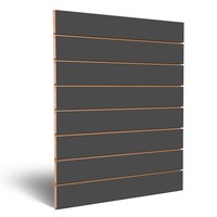 Slatwall, ANTRACIET 1200 x 1200 mm, Profiel afstand 150 mm