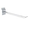 Eurohaak ,voor slatwall , L=25 cm, chroom