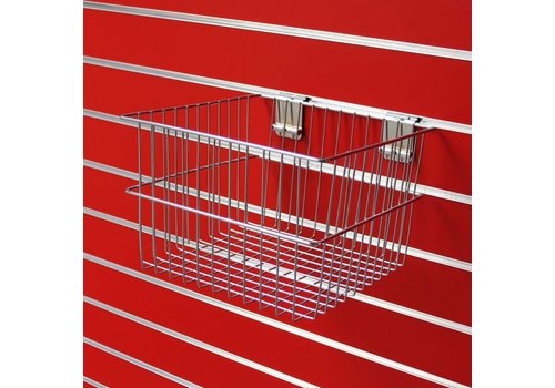 Draadmand, verchroomd, diep