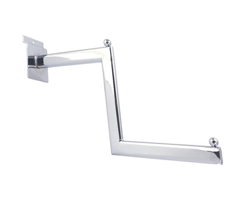 Presentatiestang, trapsgewijs, chroom