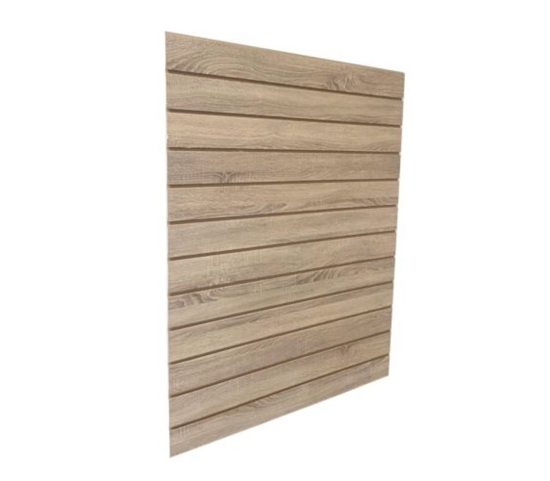 Slatwall, 1200 x 1200 mm, Profiel afstand 100 mm