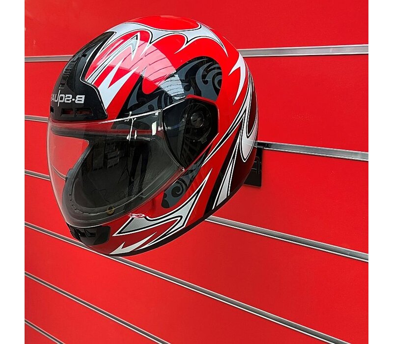 10x Motorhelmhouder, Chroom