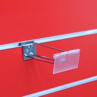 100x Eurohaak, met bovenstang, L=15 cm, chroom