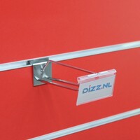 100x Eurohaak, met bovenstang, L=15 cm, chroom