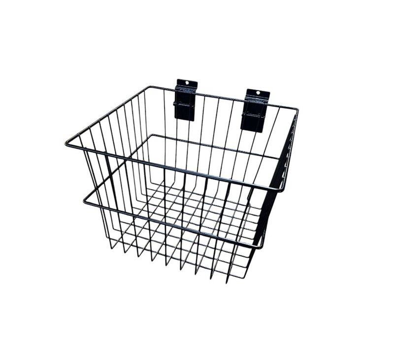 Draadmand, ZWART, diep,300x300x205 (H) MM