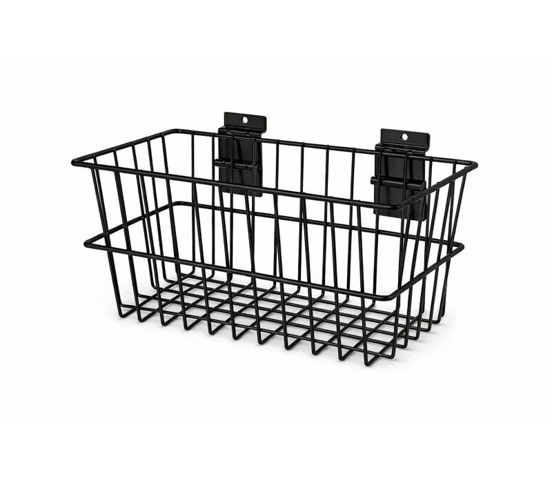 Zwarte draadmand, 300(B)x150(D)x150(H) mm