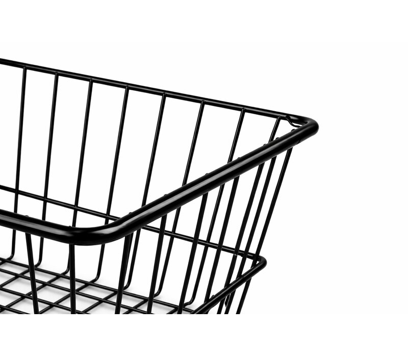 Zwarte draadmand, 300(B)x150(D)x150(H) mm