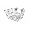 Draadmand, verchroomd, diep,300x300x205 (H) MM.