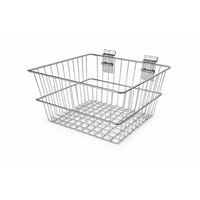 Draadmand, verchroomd, diep,300x300x205 (H) MM.