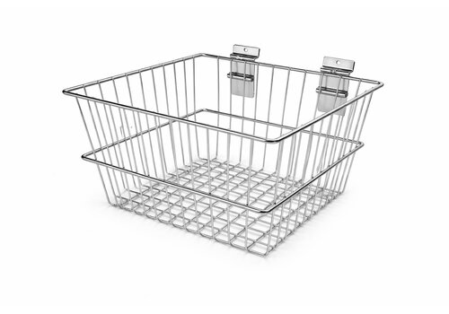 Draadmand, verchroomd, diep