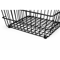 Draadmand, ZWART, diep,300x300x205 (H) MM