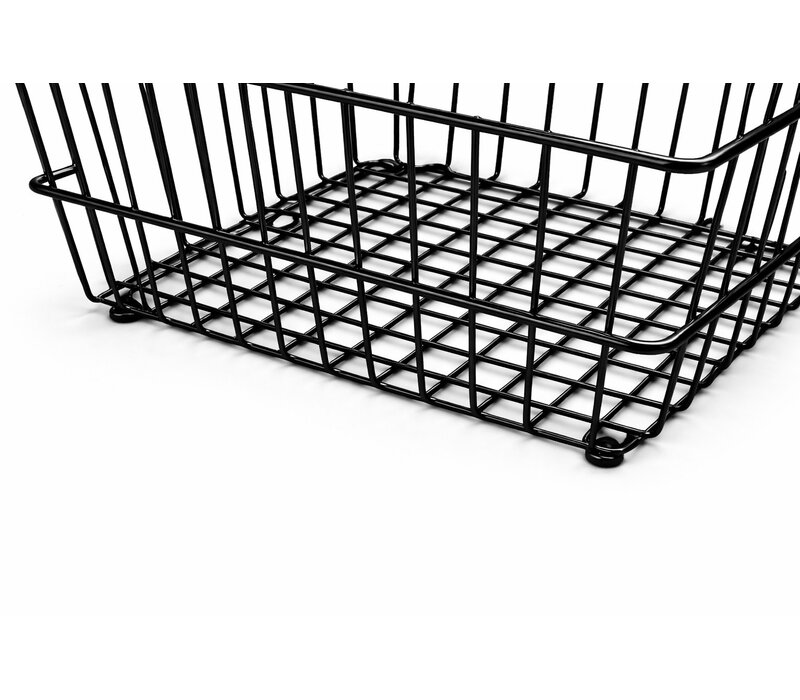 Draadmand, ZWART, diep,300x300x205 (H) MM