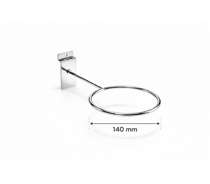 Ballenring, chroom, rond 15 cm